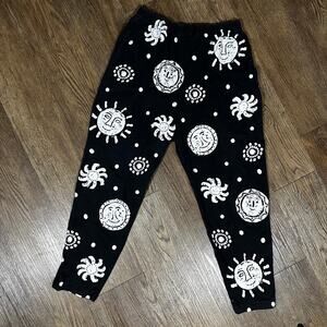 M.MAC Black White Leggings M Petite Suns Silkscreen Boutiqe